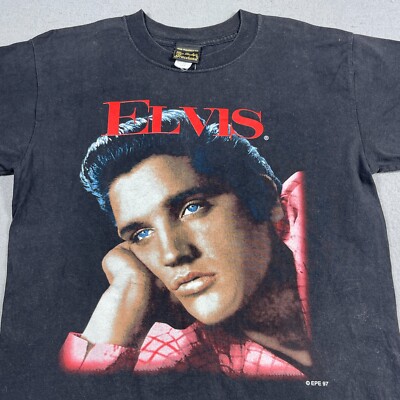 Vintage Elvis Presley Shirt Men Medium Men Graceland 1997 Made in