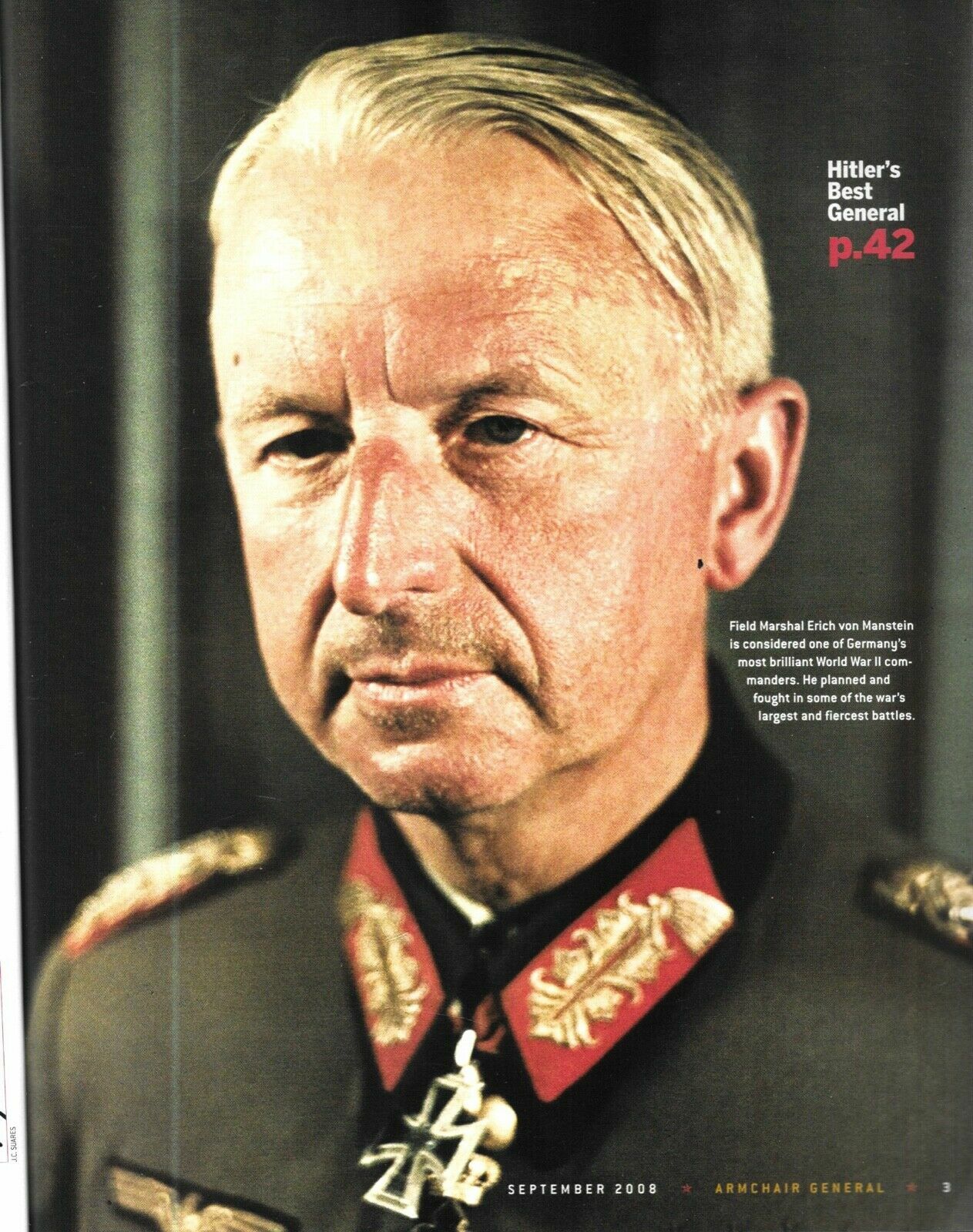 Armchair General (Manstein) September 2008 Hitler's Best General Desert Tank eBay