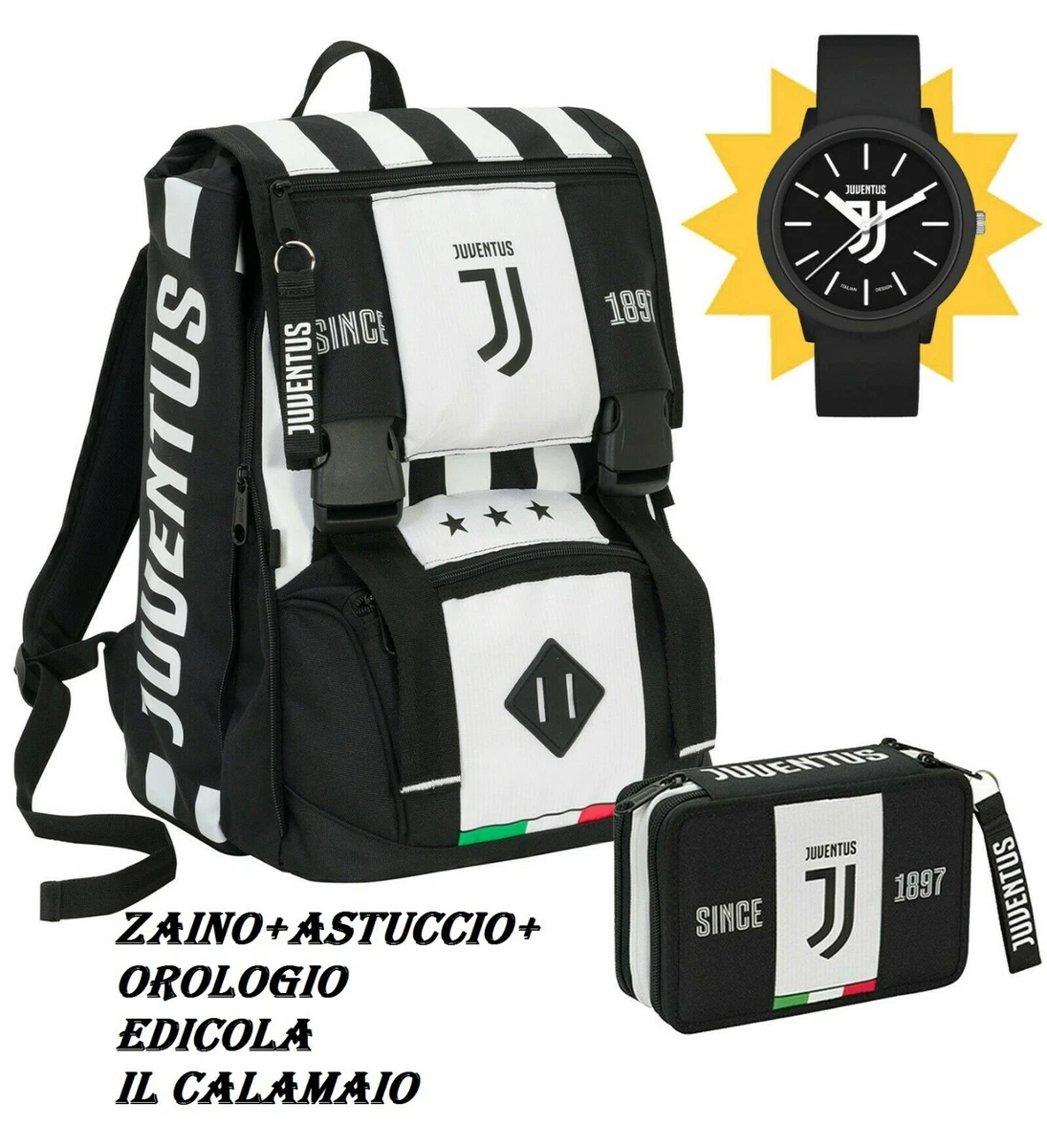 SEVEN - Juventus - Zaino Estensibile Con Orologio