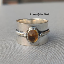 Unique Citrine Ring, 925 Sterling Silver, Friendship Ring, Handmade , All size