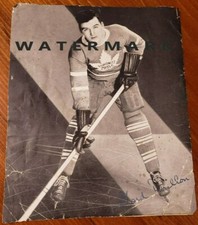 1939-40 Imperial Oil Hockey Calendar pg - Gord Drillon & Baldy Northcott 2 sided