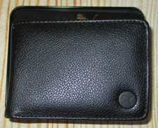 MENS PUMA SOLID BLACK BIFOLD WALLET WITH TIN GIFT BOX