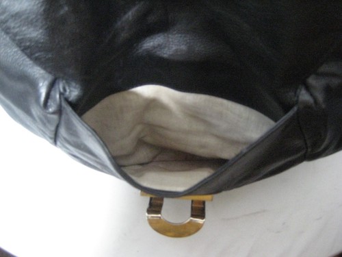 Michael Kors Black Leather hobo purse with Python trim - Picture 22 of 23