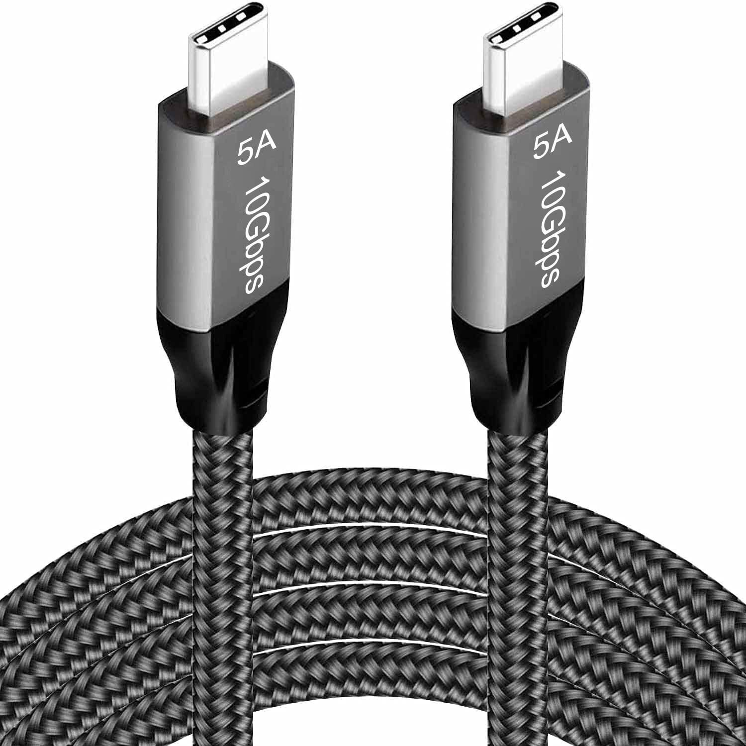 USB C to USB C Cable 6.6FT4K Display100W5A3.1 Gen 2Power Delivery Charge10Gbp...