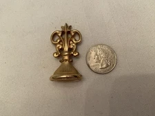 Vintage BRASS WAX SEAL STAMP Pair of Lips 3 of 4