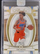 TRE MANN 2021-22 PANINI FLAWLESS GOLD DIAMOND ROOKIE RC 04/10 SSP rare uto