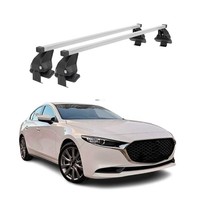 Menabo DachträGer GrundtäGer FüR Mazda 3 BP Limo 2019-2026 50Kg Stahl Silber 2X
