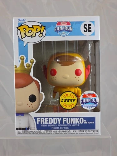 Funko Pop FUN ON THE RUN Freddy Funko as the Flash CHASE W/Protector NEW VAULTED