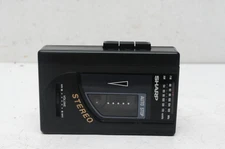 Vintage Sharp JC-140(BK) Portable AM/FM Stereo Cassette Tape Player WORKS!!