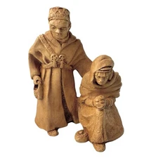 Abbey Press Two Wise Men Nativity Figurine St. Meinrad Vintage 1974