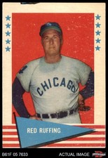 1961 Fleer #74 Red Ruffing Yankees / White sox HOF 2 - GOOD