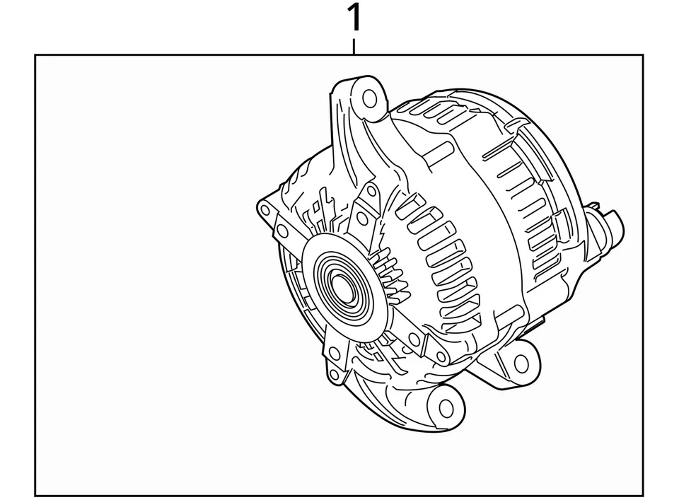 Alternator 220 Amp Fits 20-21 NAUTILUS 2584391 - Image 4 of 4