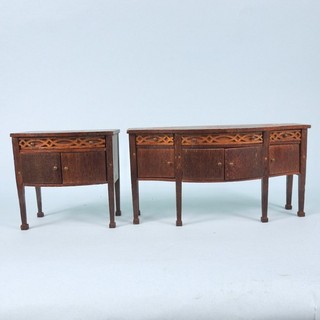 Wooden Sideboard & Cabinet Fretwork Opening Doors Lynnfield/Messer/Block House?