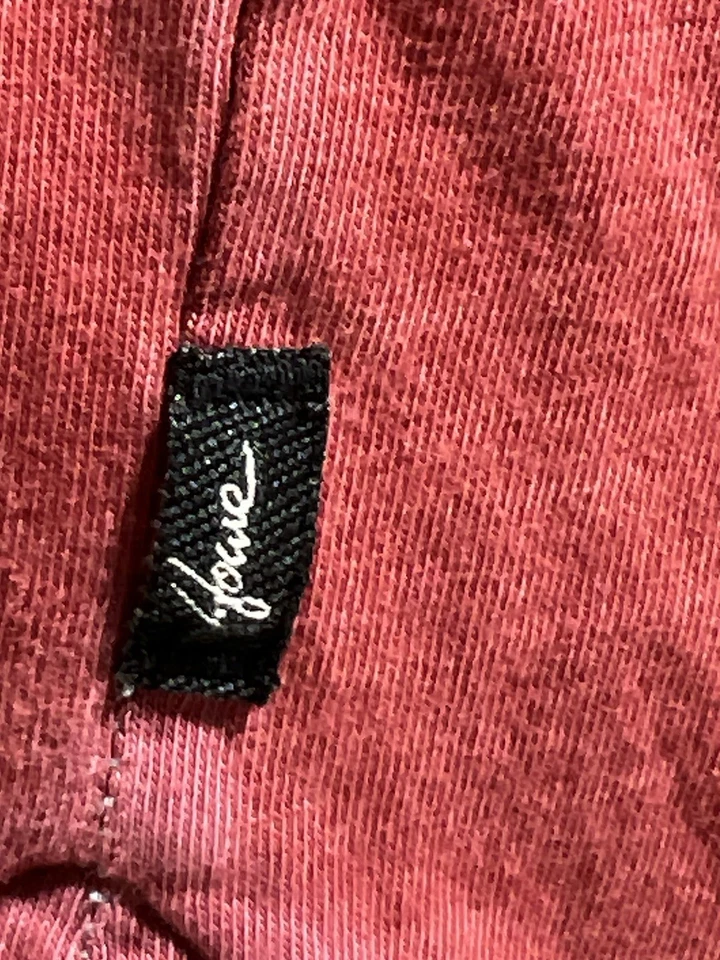 Howe Polo Shirt Men Medium Faded Red 1/4 Button Short Sleeve Collared Pullover - Image 4 of 4