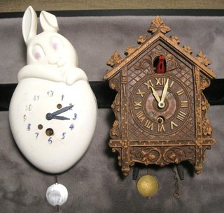 Vintage Lux Honey Bunny & Lacey Edge Cuckoo Pendulette Wall Clocks Repair
