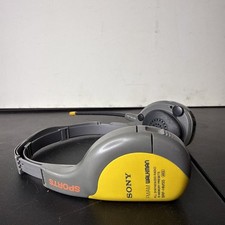 Vintage Sony FM/AM Walkman Digital Headphones SRF-HM55 10 Memory Presets Works 