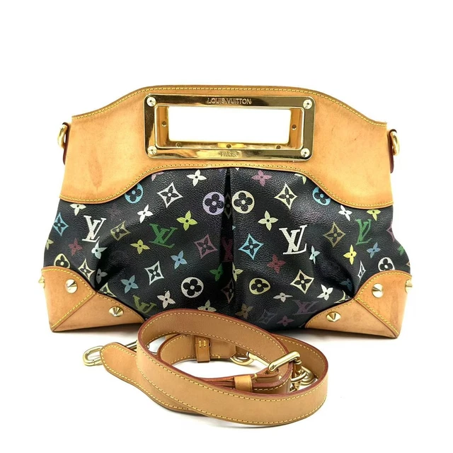 9.10 Live Louis Vuitton Monogram Multicolor Judy MM Black Shoulder Bag
