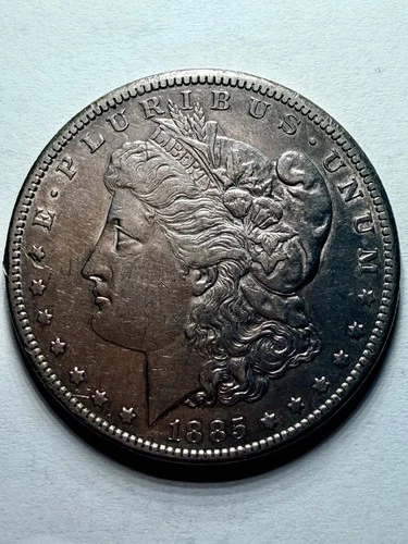 1885-S Morgan Silver Dollar Almost Uncirculated 55