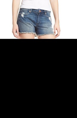 Women's Blanknyc The Essex Distressed Denim Shorts, Size 26 - Blue