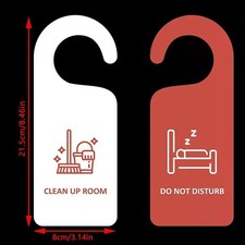 Do Not Disturb Sign Door Knob Hanger Handle Warning Tag Room for Home, Office
