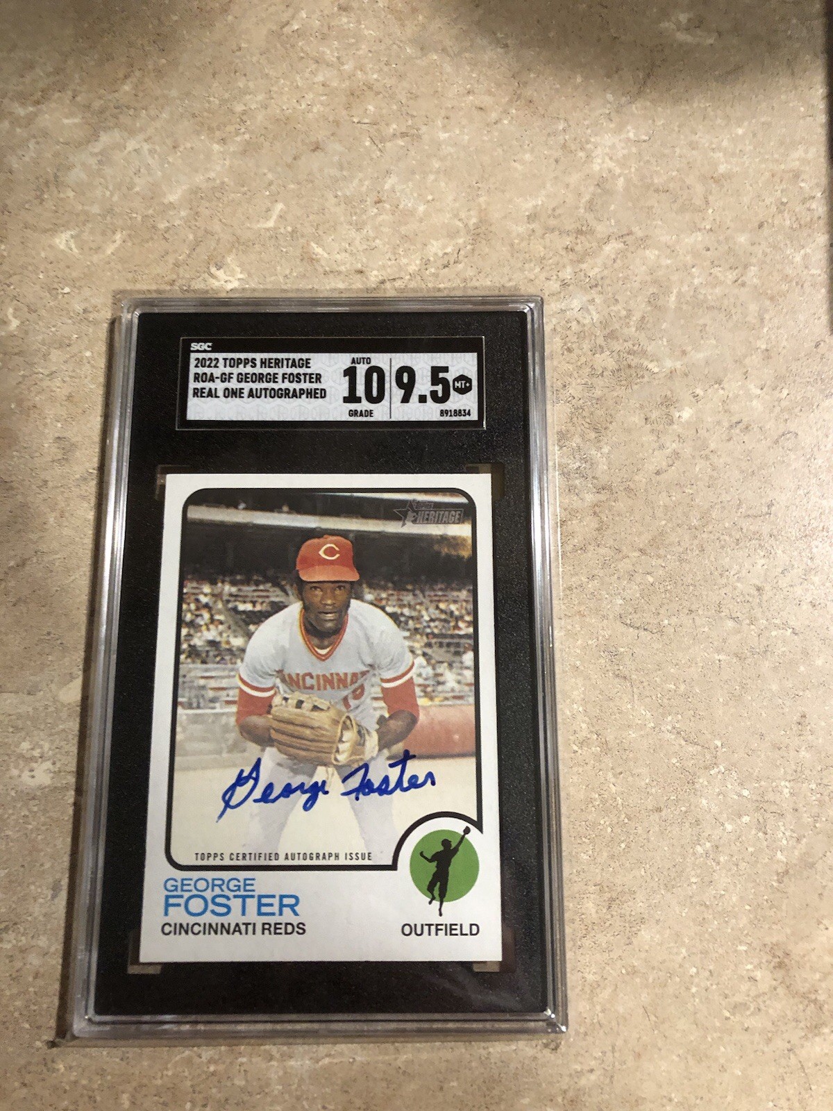 2022 Topps Heritage - Real One Autographs George Foster #ROA-GF (AU)