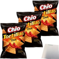 Chio Tortillas Hot Chilli 3Er Pack 3X110G Packung Usy Block