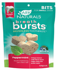 Breath Bursts Brushless Toothpaste Dog Treats, Dog Dental Bits for Small Breeds,