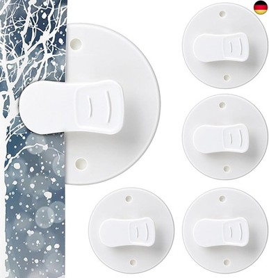 Thinp Pack of 4 Protective Splash Guard Clips, Shower Curtain Clips,