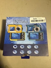 Underwater Camera FHD 2.7K 48 MP Waterproof Digital Camera Selfie Dual Screen