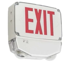 Lithonia Lighting WLTC 1 R TPS M4 Led Wet Location Emergency Light/Exit Outdoor