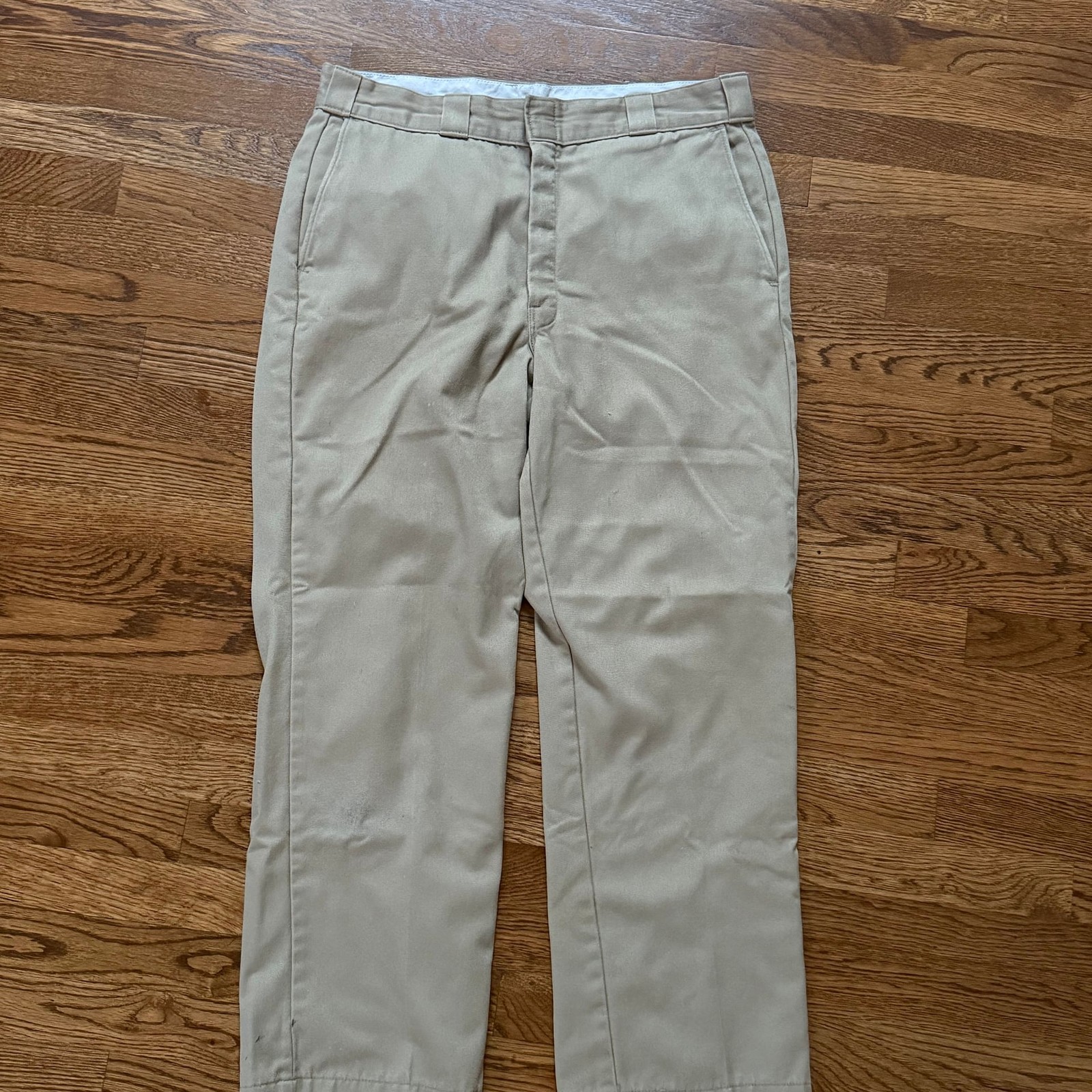 Dickies Men's Beige Flannel Lined Work Pants 36x30
