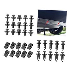Engine Under Cover Splash Shield Guard Body Bolts, Bumper Clips, Bumper 35PCS