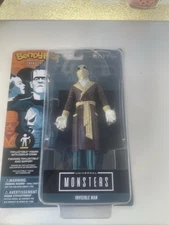 Invisible Man Bendyfigs Universal Monsters Noble Collection Toys Figure w. Stand