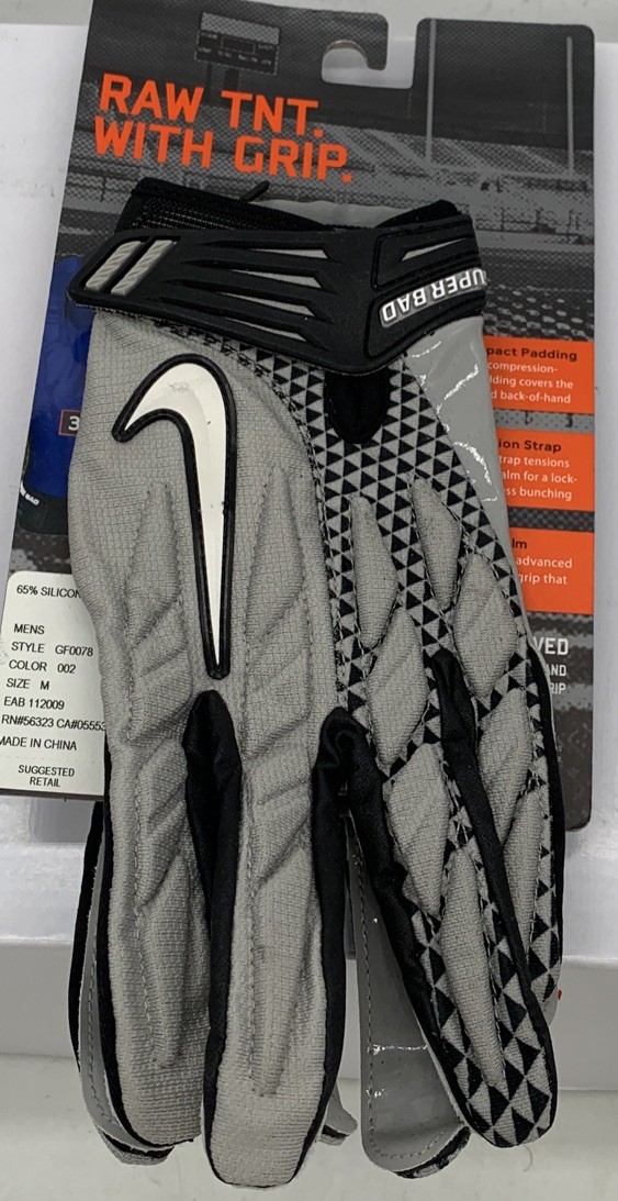 NIKE SUPERBAD 4.0 グレー グローブ Lサイズ【新品】 Nike Superbad Gloves Football Reciever Grey White GF0078-002 Size