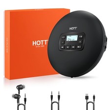 Portable CD Player With Anti-Skip Protection, Battery Powered, AUX Output