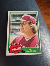 TUG McGRAW 1981 TOPPS #40 FREE SHIPPING 