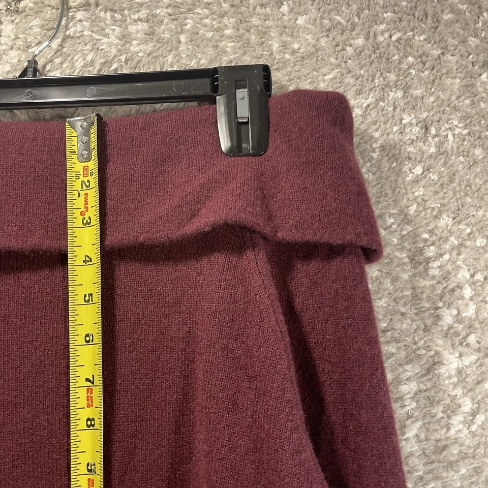 Suéter feminino Antonio Melani 100% cashmere fora dos ombros vermelho tamanho M Preppy - Imagem 3 de 4