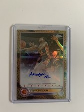 Indya Nivar 2022 Topps Chrome McDonald's All American Orange Refractor Auto /25