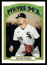 2021 Topps Heritage Adam Engel #376 Chicago White Sox MLB Baseball