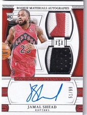 2024-25 Panini National Treasure NBA RMD-JML Jamal Shead Rookie Patch Auto 51/99