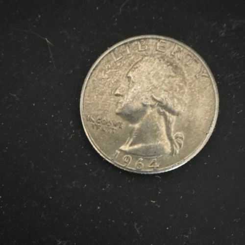 Washington Quarter 1964 Silver 25C US Coin Business Strike Variety