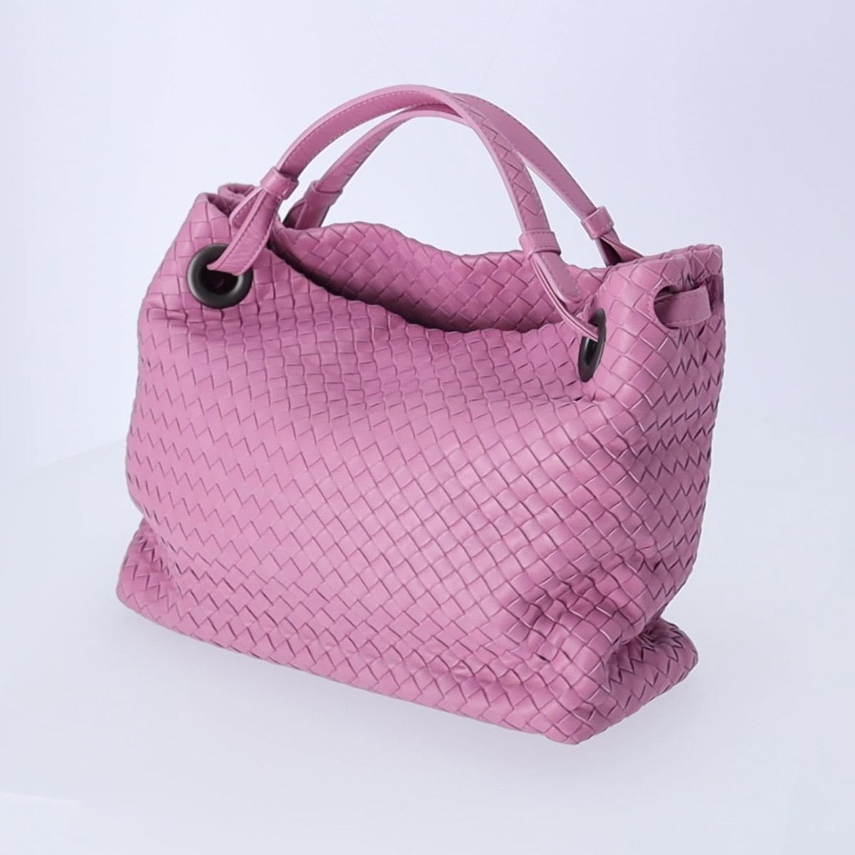 BOTTEGA VENETA Medium Garda Bag Handbag Pink Leather | eBay