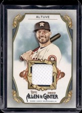 2022 Topps Allen & Ginter Jose Altuve Full-Size Relics B Design Jersey #AGRB-JA