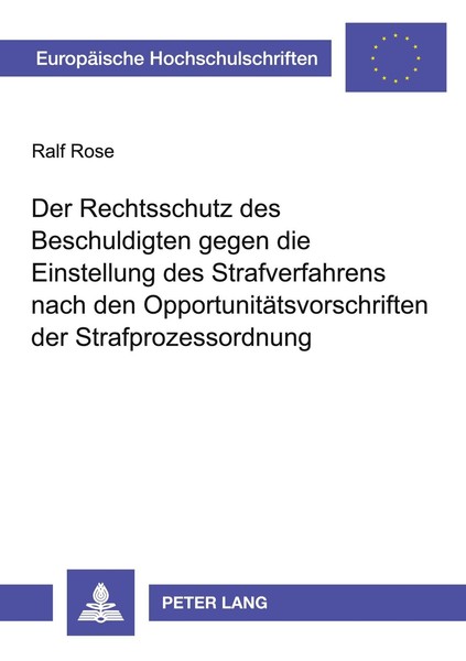 Der Rechtsschutz Des Beschuldigten Gegen Die Einstellung Des Strafverfahrens Nac-image