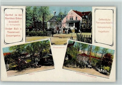13215283 - 9292 Geringswalde Hilmsdorf - Gasthof zu den Deutsche Eichen Postcard