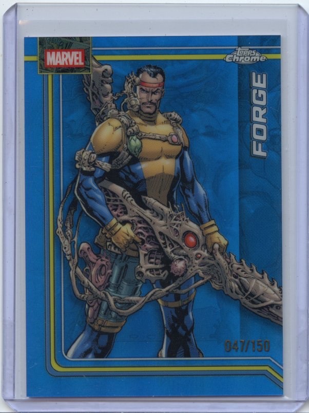 2026 Topps Chrome Marvel Comics FORGE #37 BLUE REFRACTOR 47/150