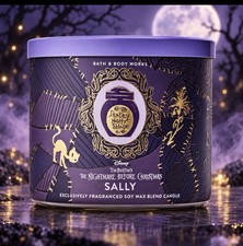 Bath Body Works Disney Sally 3-Wick Candle Night Before Christmas FREE SHIP