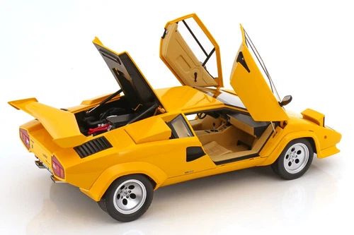 KK Scale 1:12 LAMBORGHINI COUNTACH LP 5000S QV YELLOW 1985 - KKDC120144 - Imagen 3 de 10