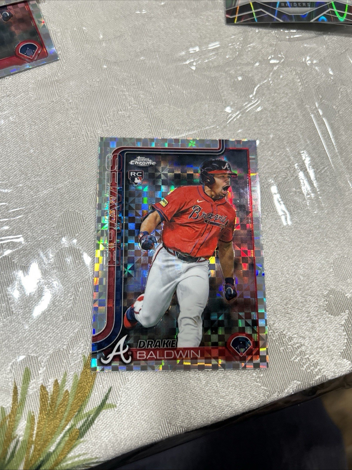 2025 Topps Chrome Update Geometric Drake Baldwin RC #USC 96 Atlanta Braves ROY