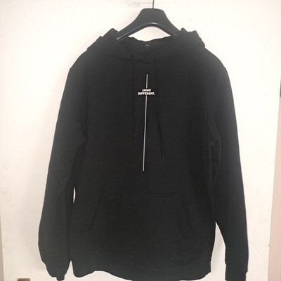 Hoodie Kapuzenpulli Think Different schwarz Gr. L